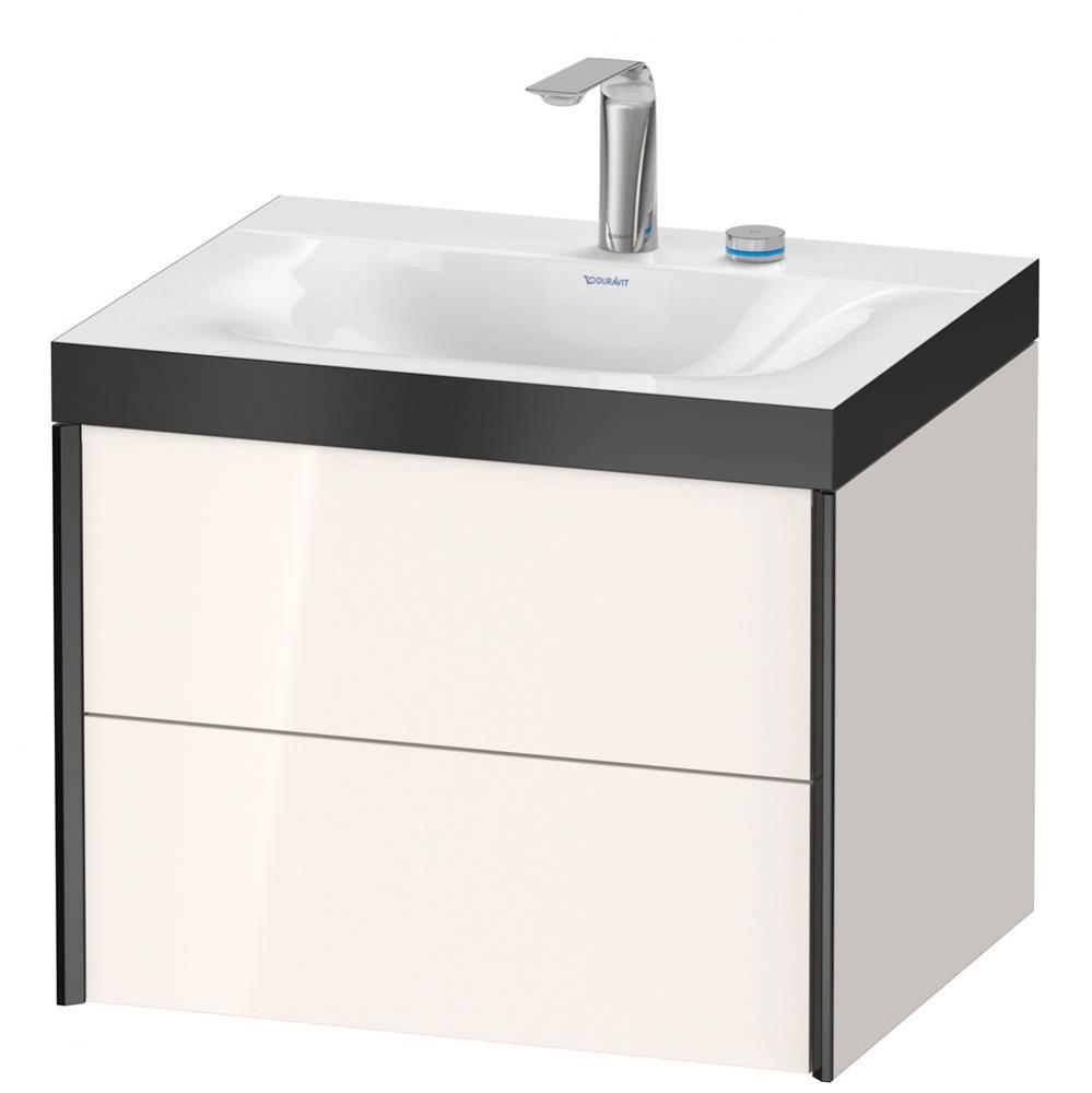 XViu Two Drawer C-Bonded Wall-Mount Vanity Kit White