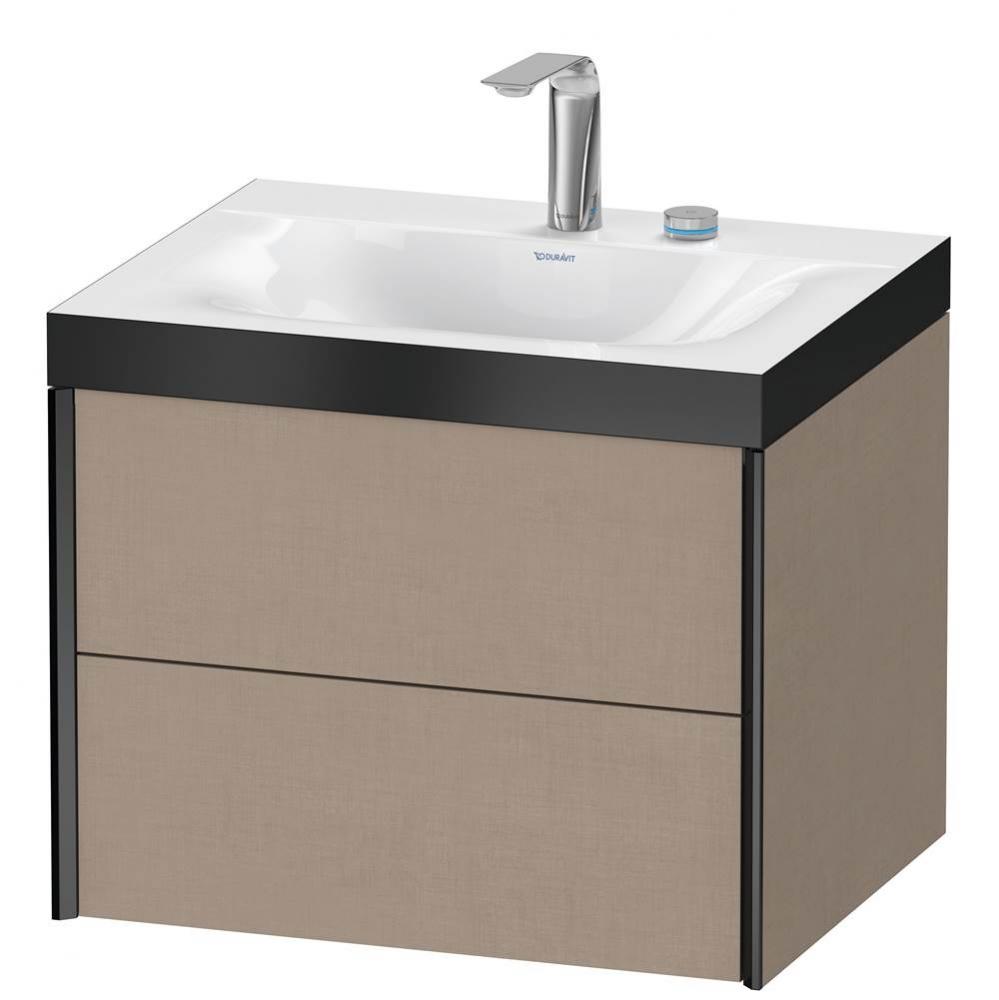 XViu Two Drawer C-Bonded Wall-Mount Vanity Kit Linen