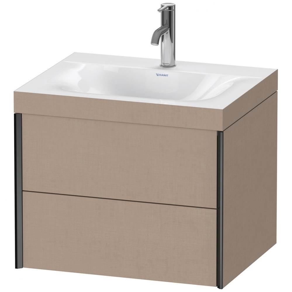 XViu Two Drawer C-Bonded Wall-Mount Vanity Kit Linen