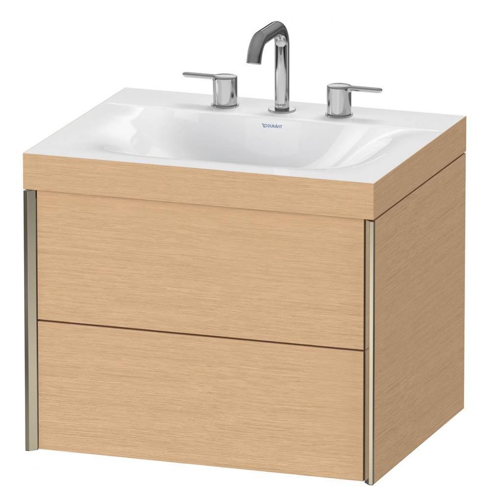 Duravit XViu C-Bonded Wall-Mounted Vanity  Brushed Oak