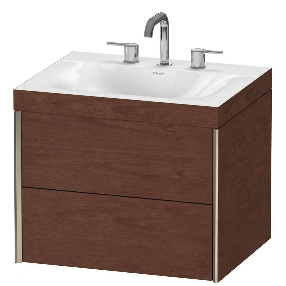 Duravit XViu C-Bonded Wall-Mounted Vanity  American Walnut