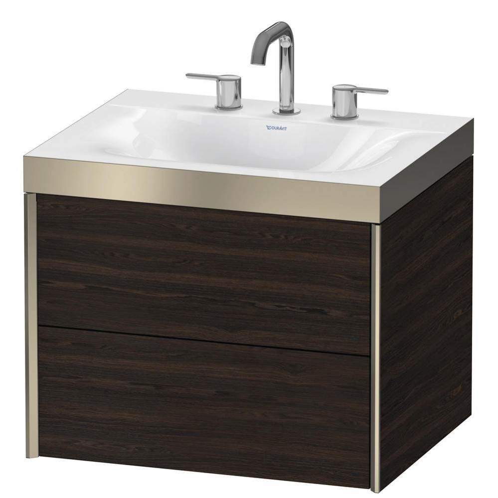 Duravit XViu C-Bonded Wall-Mounted Vanity  Brushed Walnut