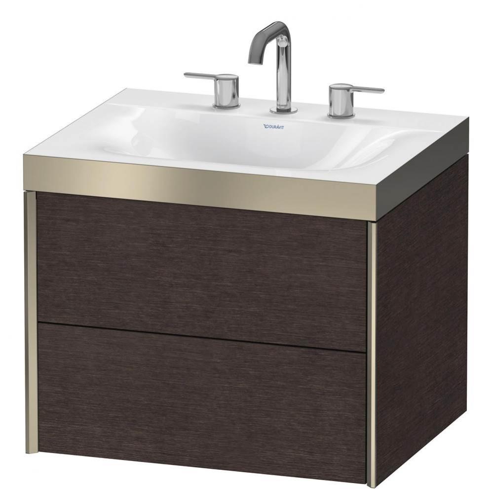 Duravit XViu C-Bonded Wall-Mounted Vanity  Brushed Dark Oak