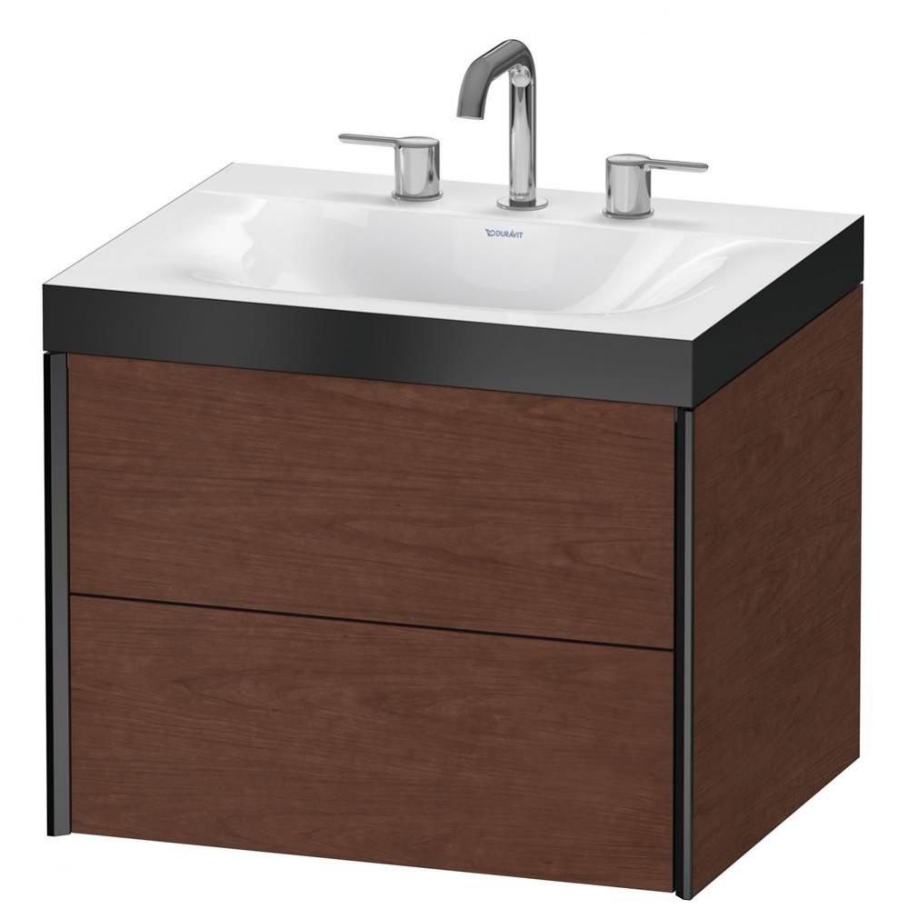 Duravit XViu C-Bonded Wall-Mounted Vanity  American Walnut