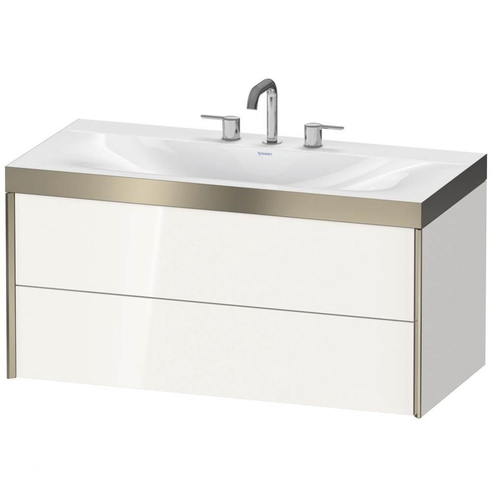 Duravit XViu C-Bonded Wall-Mounted Vanity  White High Gloss