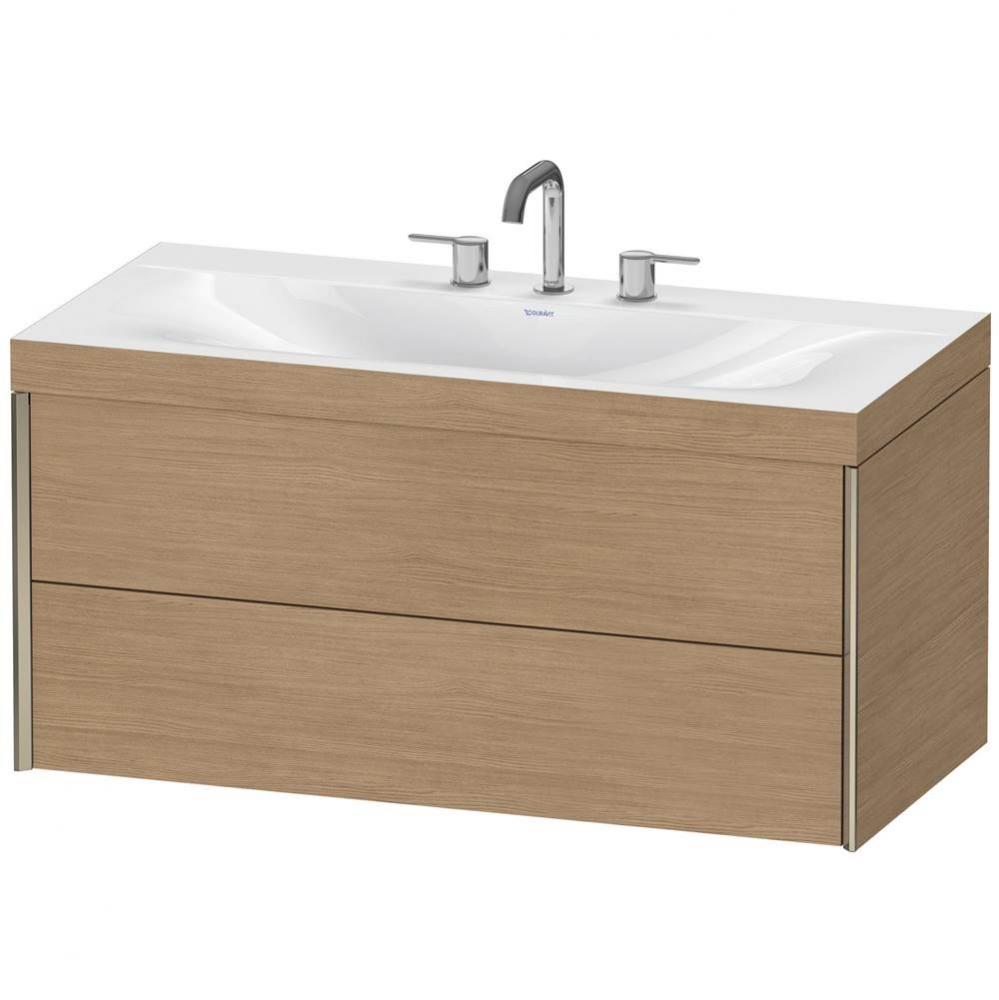 Duravit XViu C-Bonded Wall-Mounted Vanity  European Oak