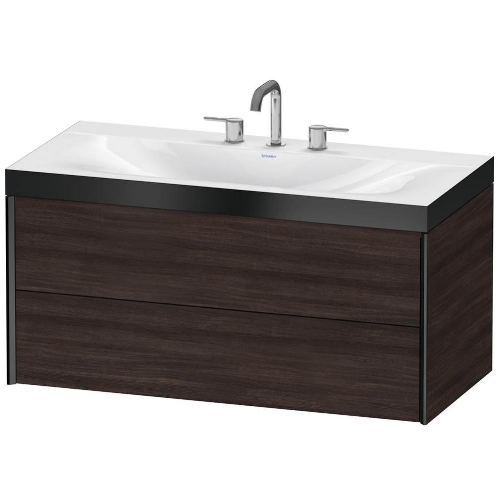 Duravit XViu C-Bonded Wall-Mounted Vanity  Chestnut Dark