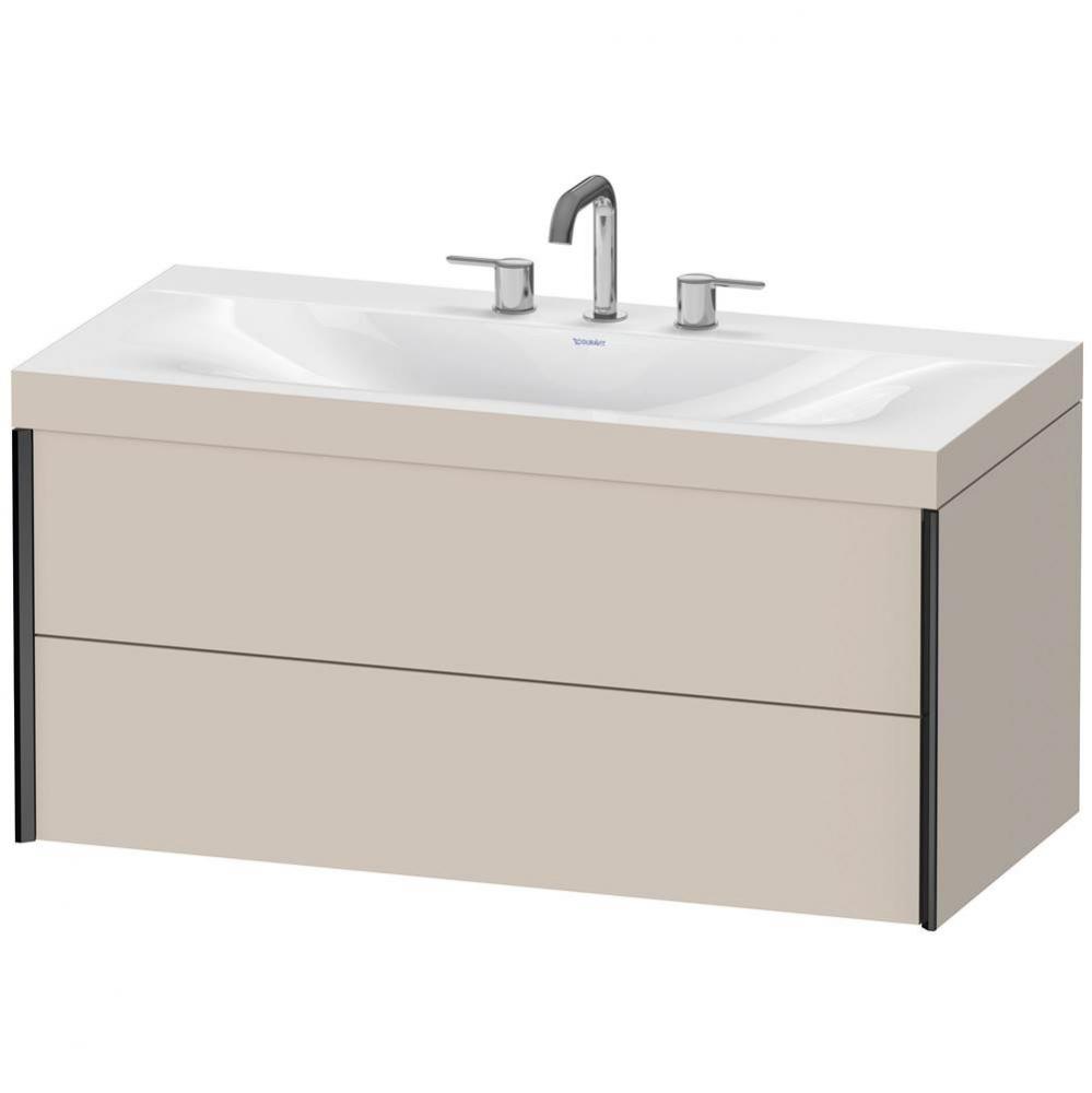 Duravit XViu C-Bonded Wall-Mounted Vanity  Taupe Matte