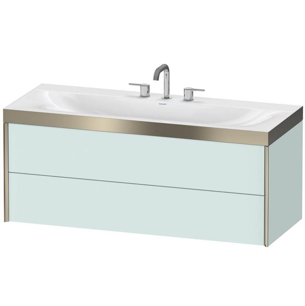 Duravit XViu C-Bonded Wall-Mounted Vanity  Light Blue Matte