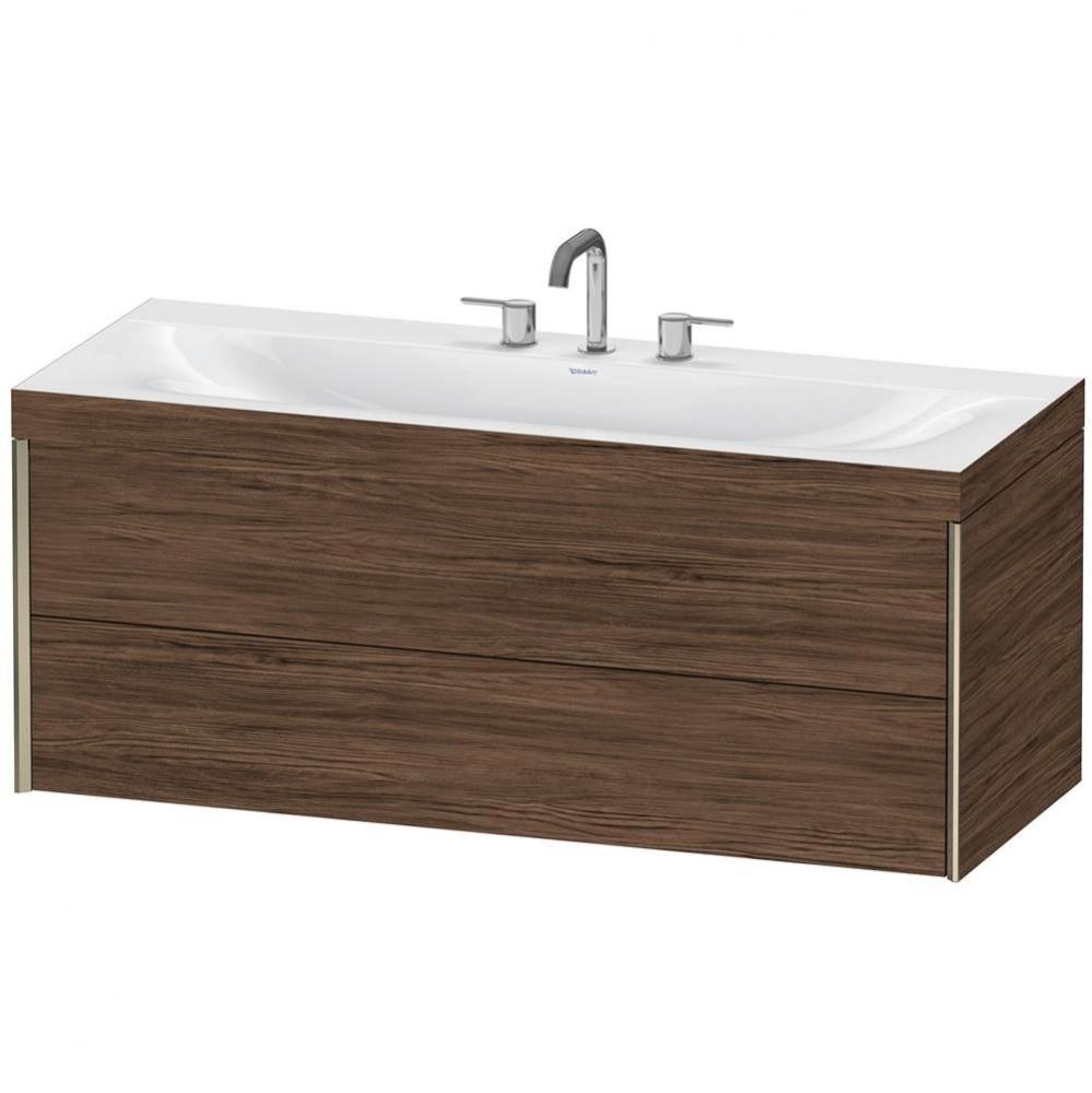 Duravit XViu C-Bonded Wall-Mounted Vanity  Dark Walnut