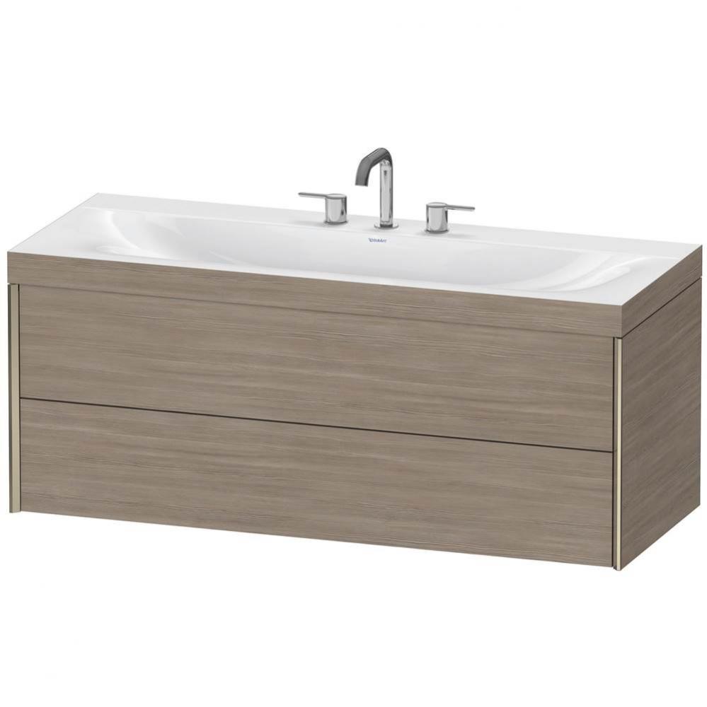 Duravit XViu C-Bonded Wall-Mounted Vanity  Pine Silver