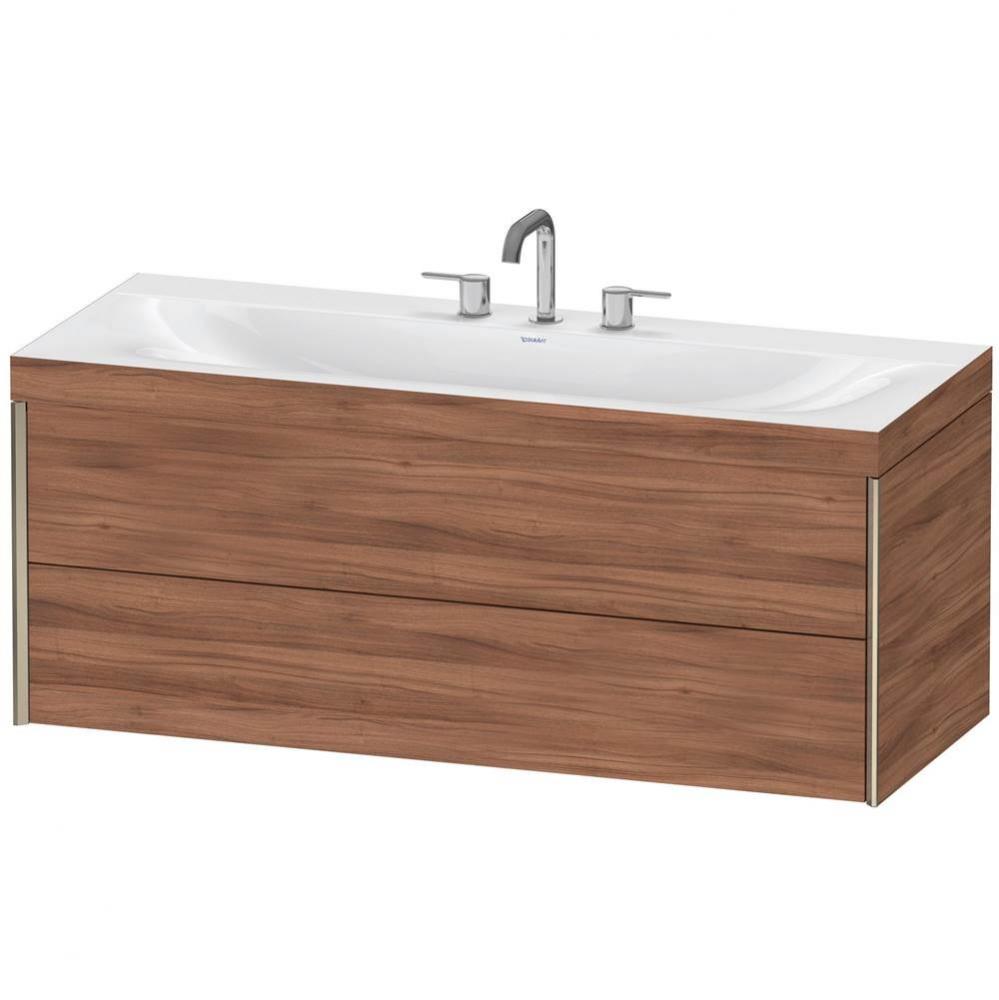 Duravit XViu C-Bonded Wall-Mounted Vanity  Natural Walnut