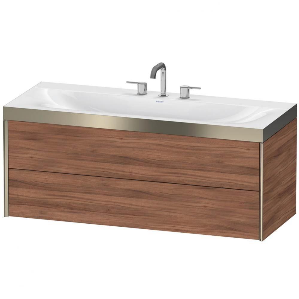 Duravit XViu C-Bonded Wall-Mounted Vanity  Natural Walnut