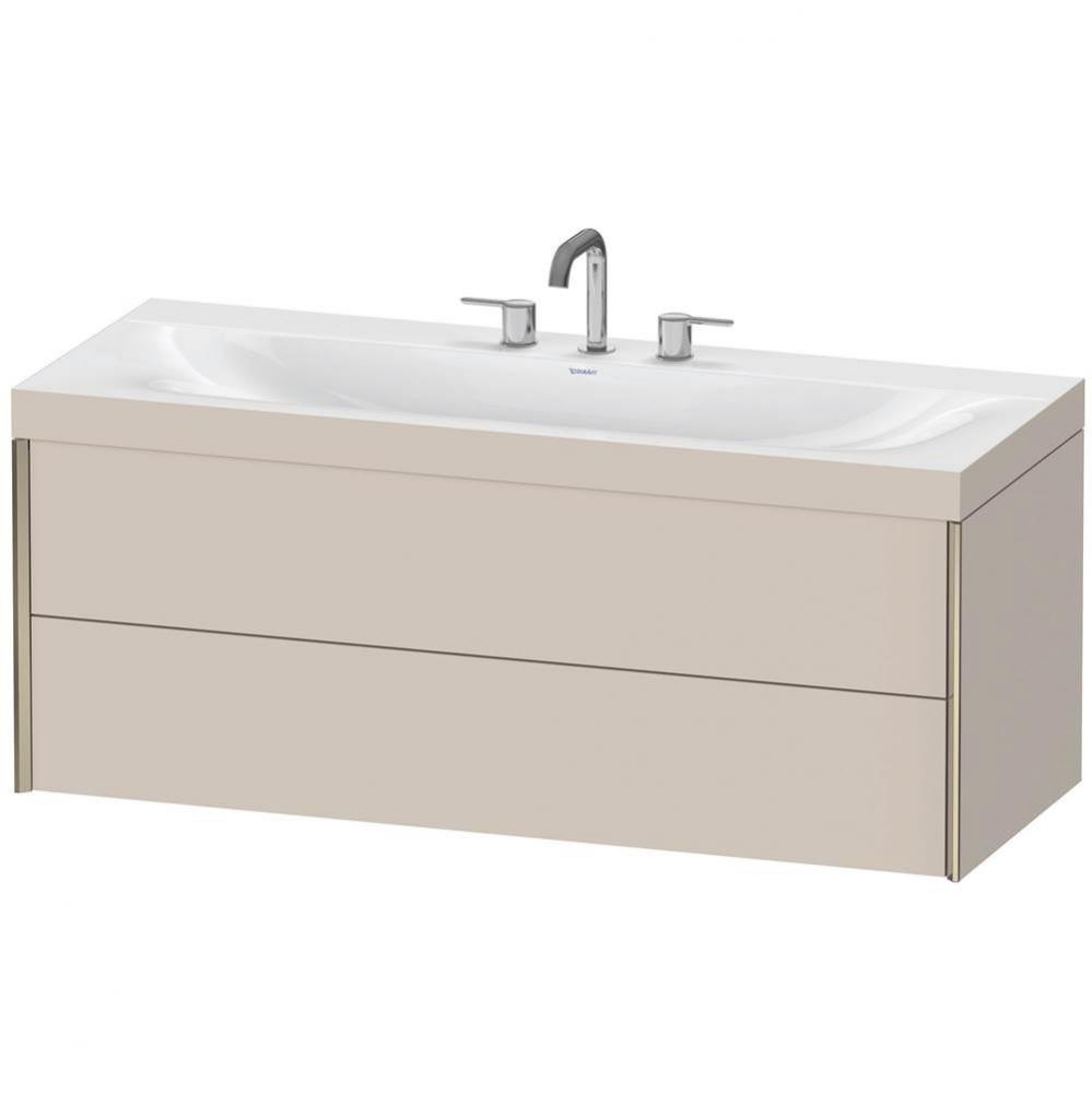 Duravit XViu C-Bonded Wall-Mounted Vanity  Taupe Matte