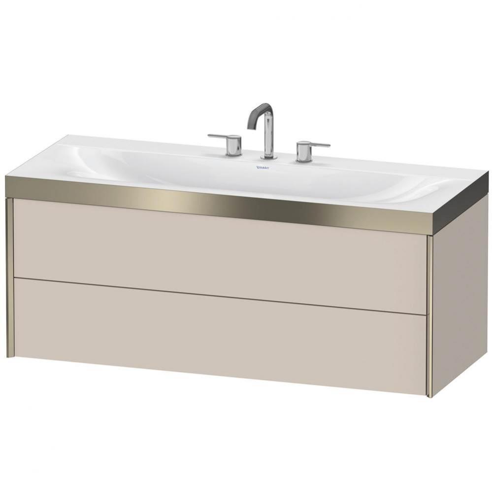 Duravit XViu C-Bonded Wall-Mounted Vanity  Taupe Matte