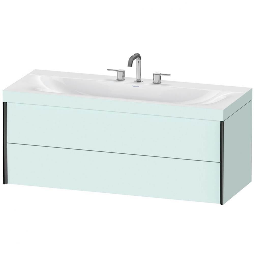 Duravit XViu C-Bonded Wall-Mounted Vanity  Light Blue Matte