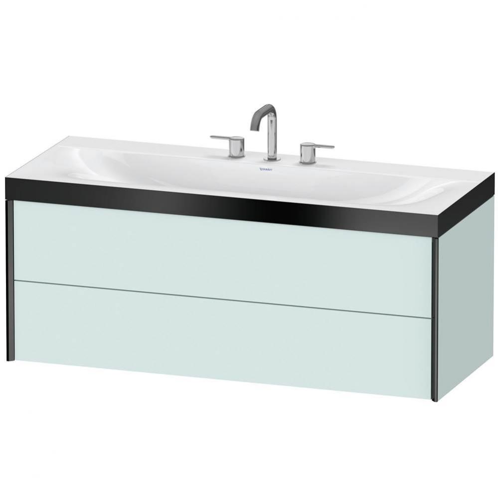 Duravit XViu C-Bonded Wall-Mounted Vanity  Light Blue Matte