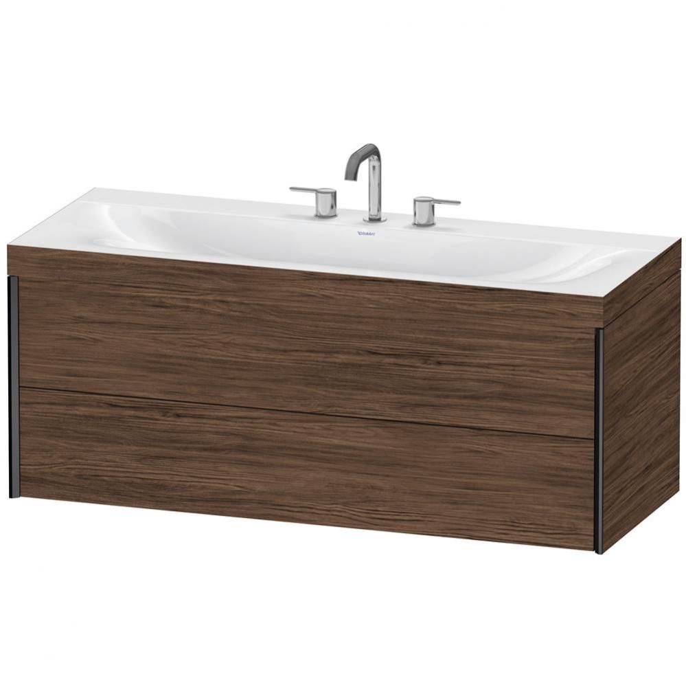 Duravit XViu C-Bonded Wall-Mounted Vanity  Dark Walnut