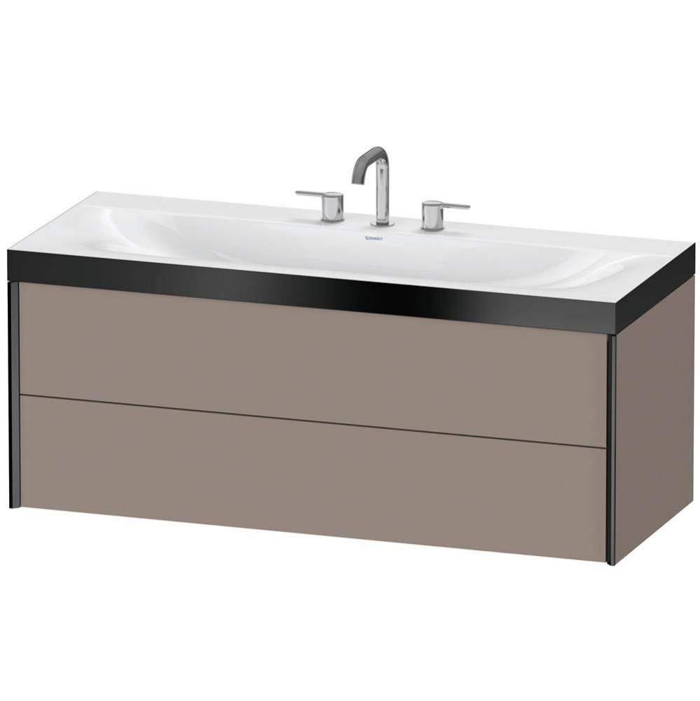 Duravit XViu C-Bonded Wall-Mounted Vanity  Basalt Matte