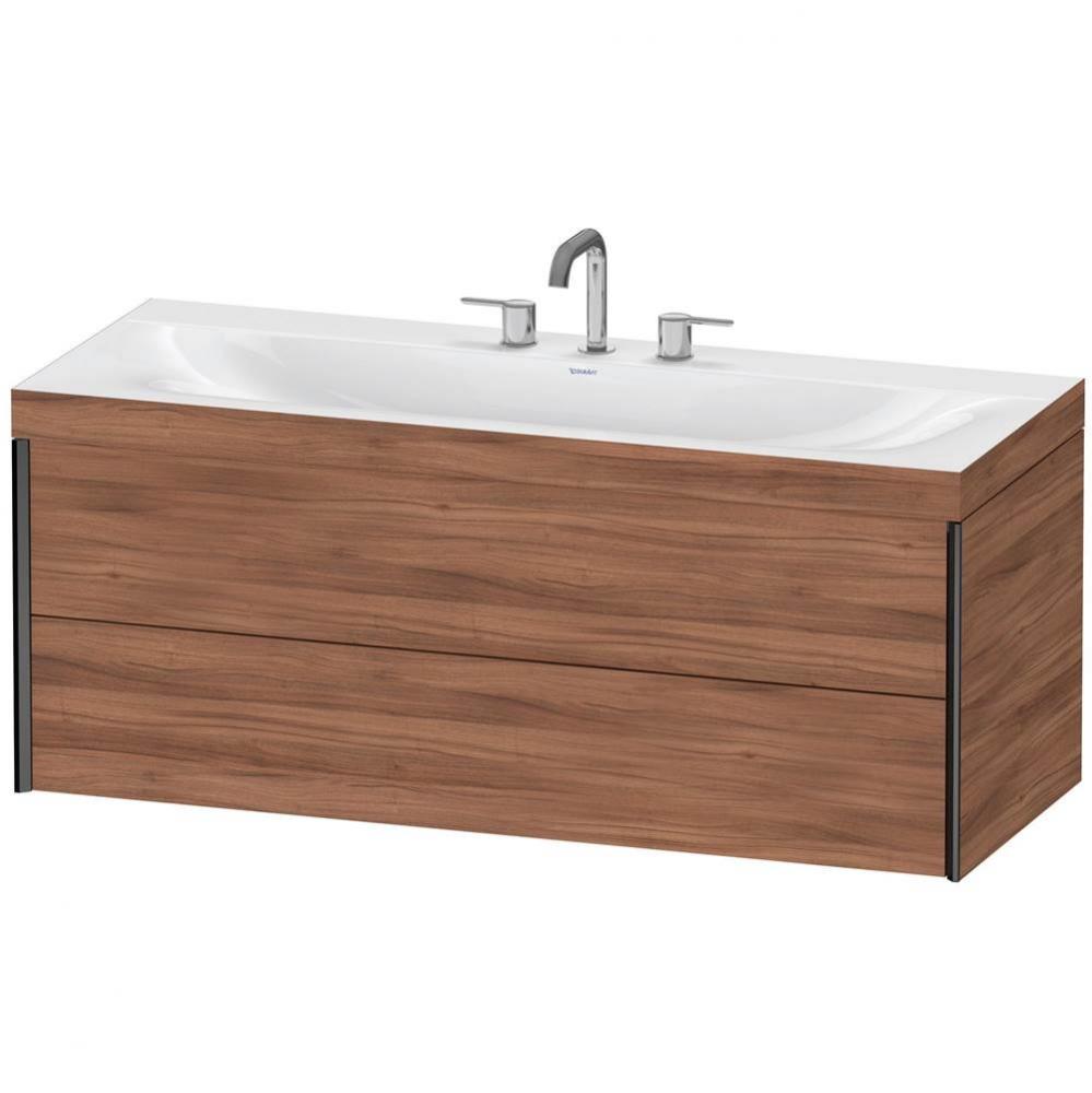 Duravit XViu C-Bonded Wall-Mounted Vanity  Natural Walnut