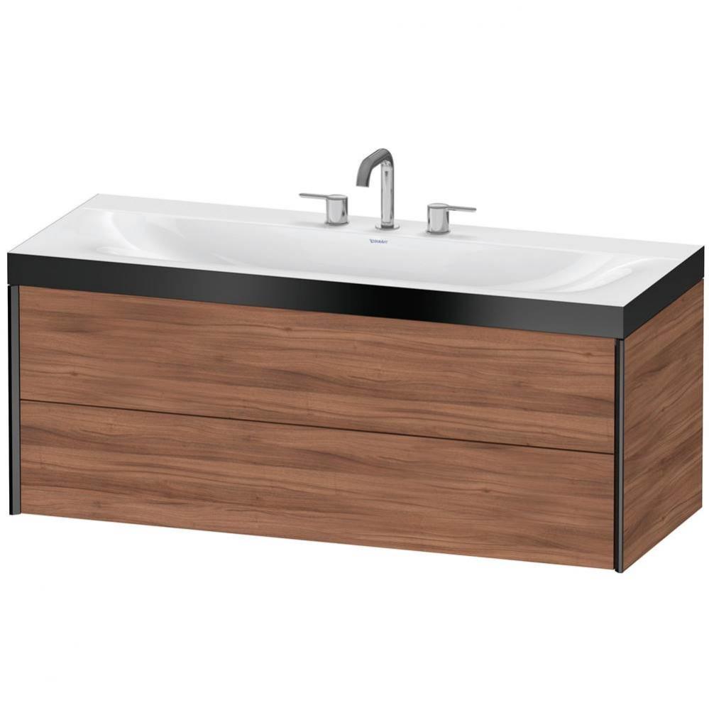 Duravit XViu C-Bonded Wall-Mounted Vanity  Natural Walnut