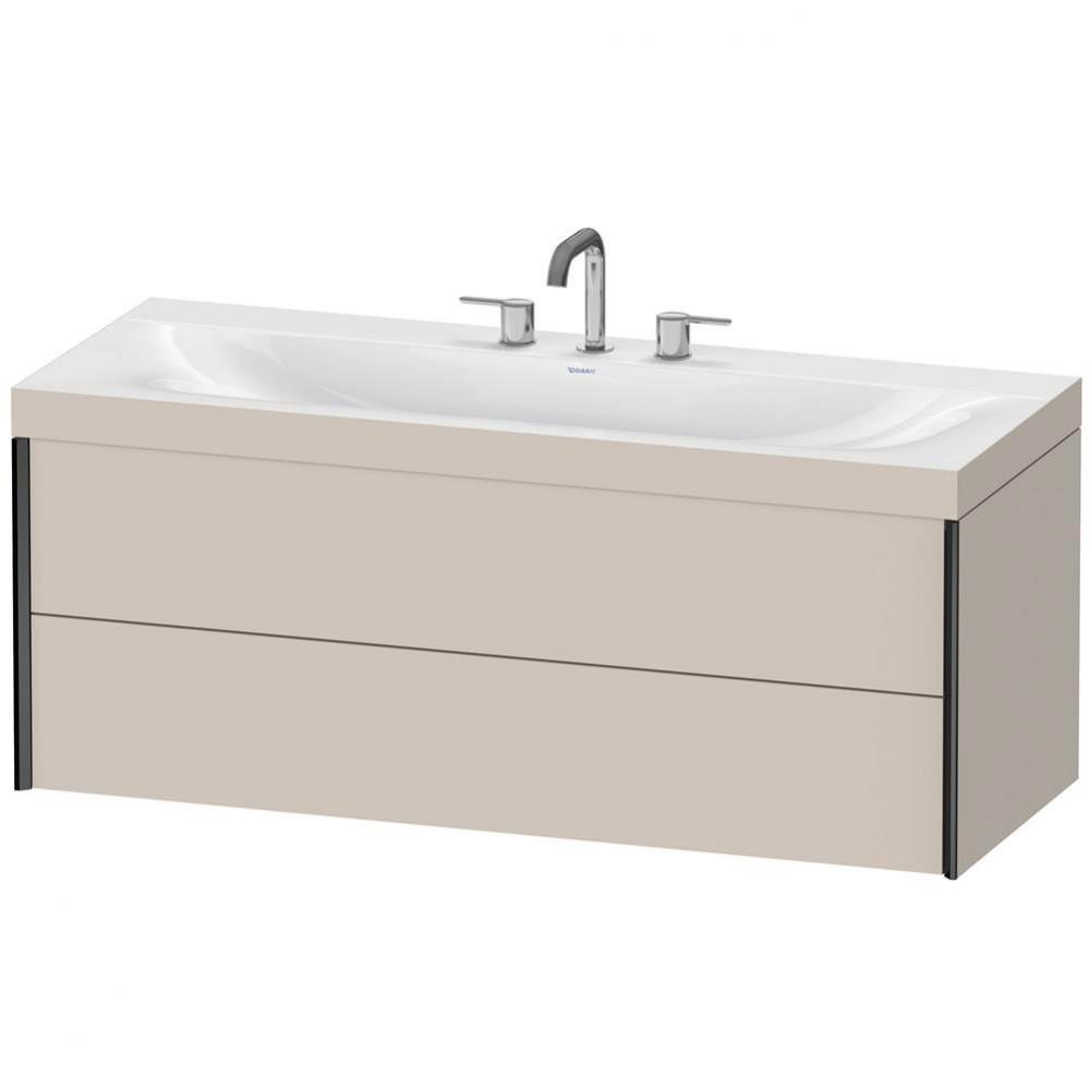 Duravit XViu C-Bonded Wall-Mounted Vanity  Taupe Matte