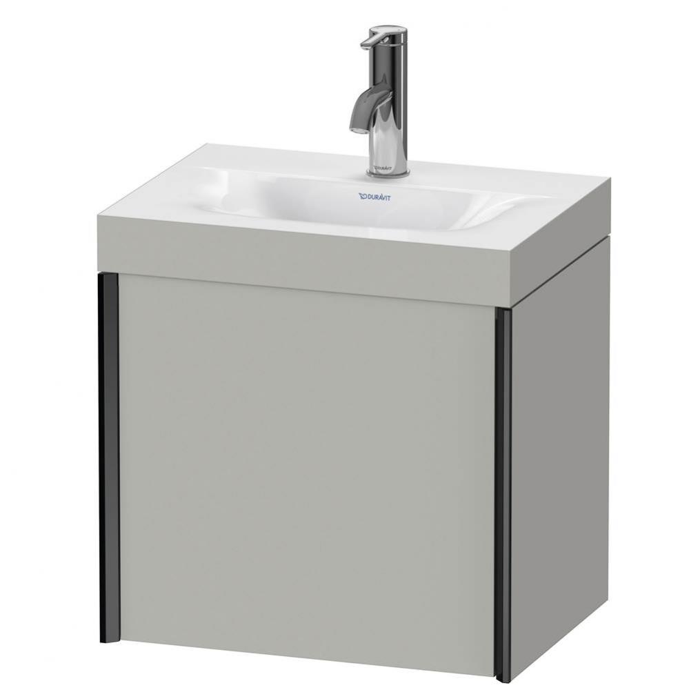 XViu One Door C-Bonded Wall-Mount Vanity Kit Concrete Gray