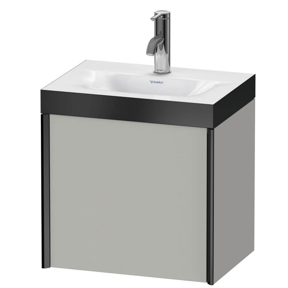 XViu One Door C-Bonded Wall-Mount Vanity Kit Concrete Gray