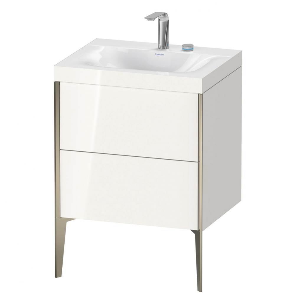 Duravit XViu Two Drawer C-Bonded Floorstanding Vanity Kit White