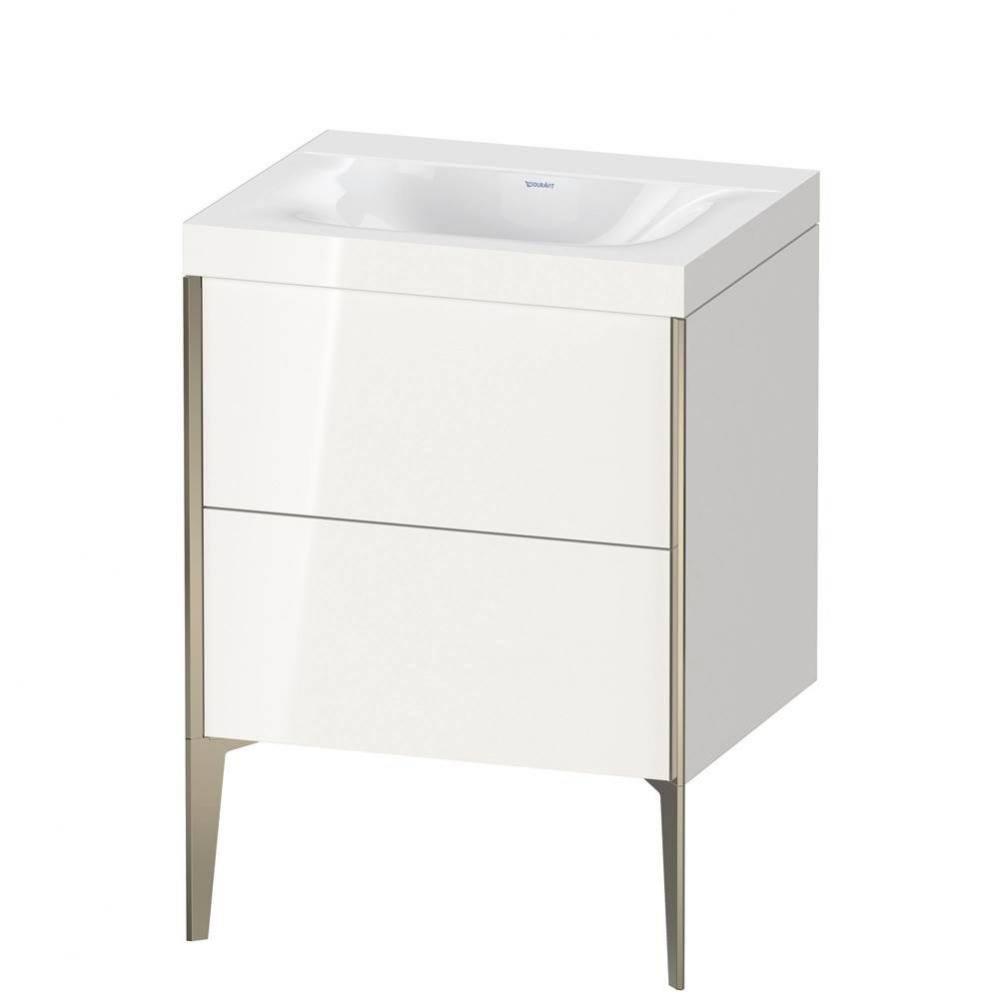 Duravit XViu Two Drawer C-Bonded Floorstanding Vanity Kit White