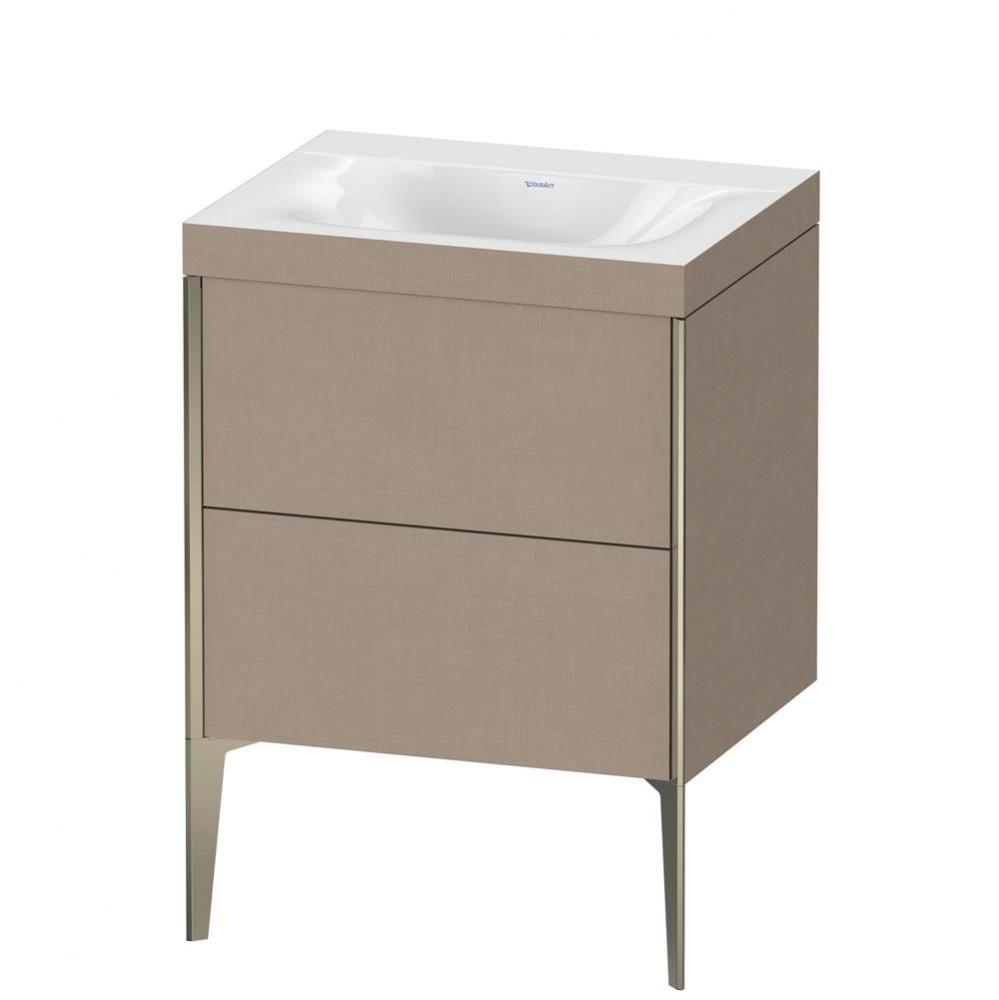 Duravit XViu Two Drawer C-Bonded Floorstanding Vanity Kit Linen