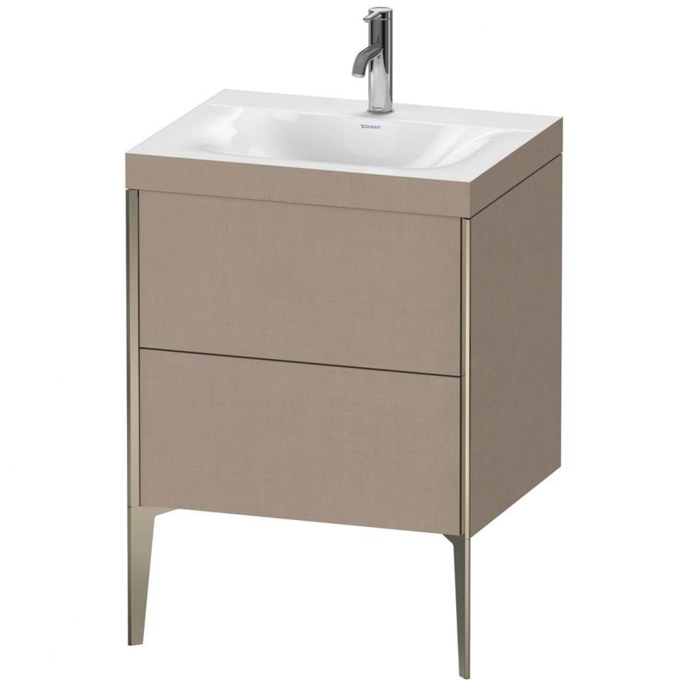 Duravit XViu Two Drawer C-Bonded Floorstanding Vanity Kit Linen