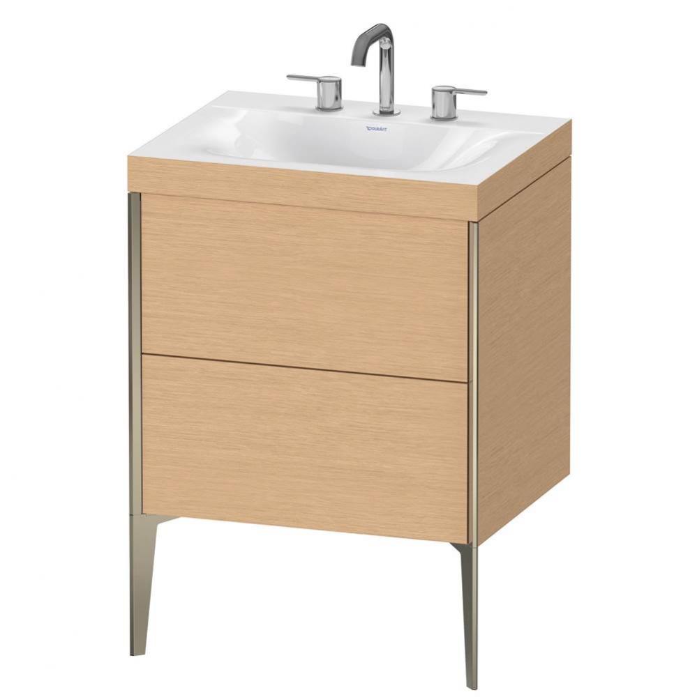 Duravit XViu C-Bonded Floorstanding Vanity  Brushed Oak