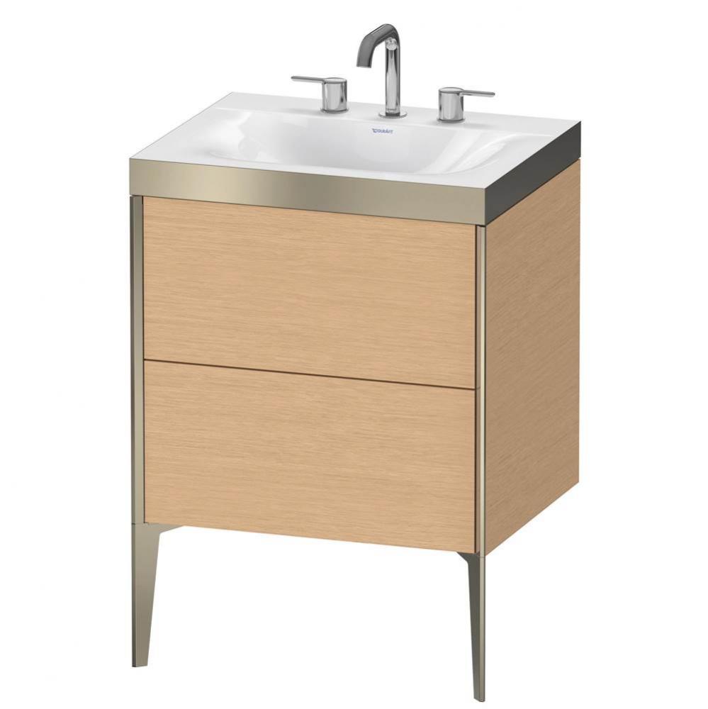 Duravit XViu C-Bonded Floorstanding Vanity  Brushed Oak