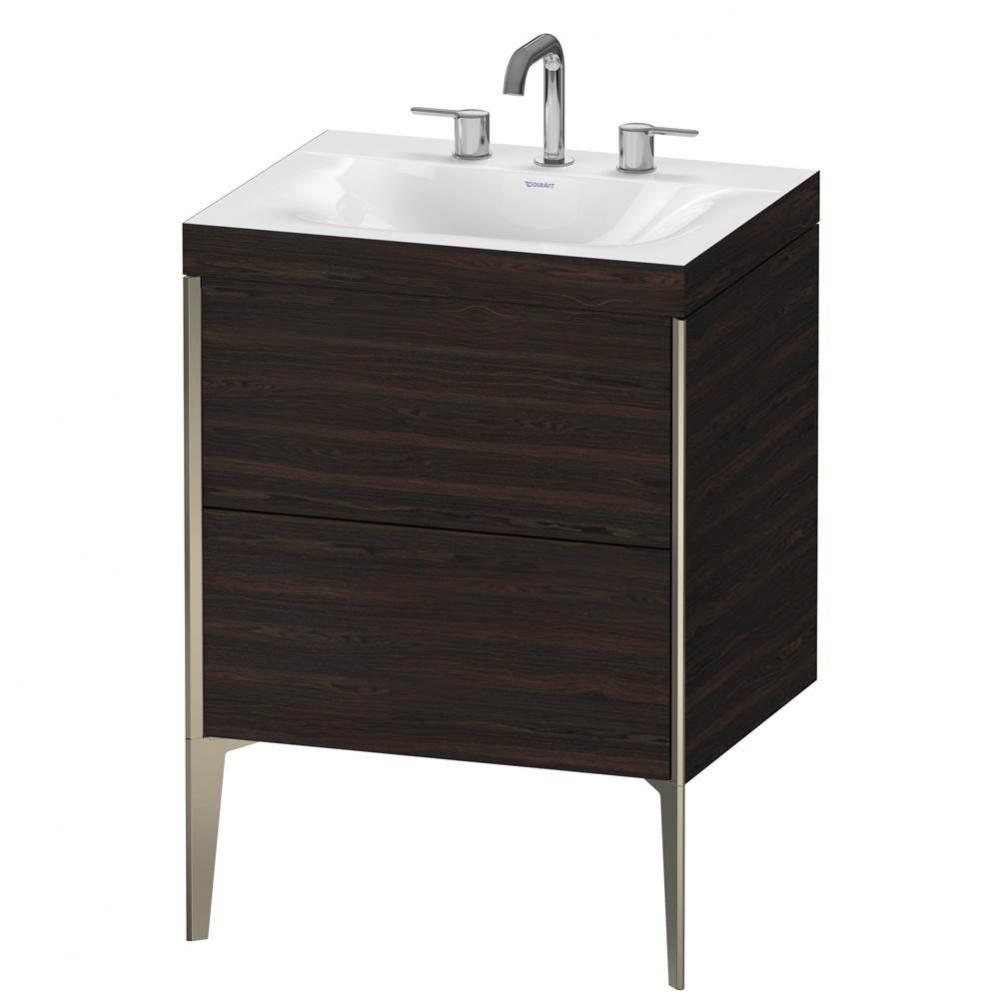 Duravit XViu C-Bonded Floorstanding Vanity  Brushed Walnut