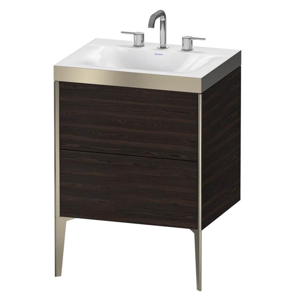 Duravit XViu C-Bonded Floorstanding Vanity  Brushed Walnut