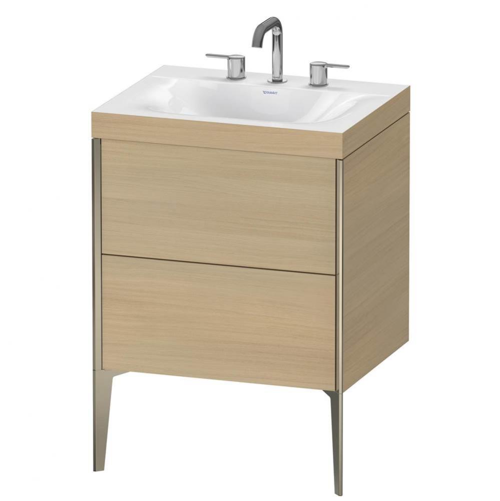 Duravit XViu C-Bonded Floorstanding Vanity  Mediterranean Oak