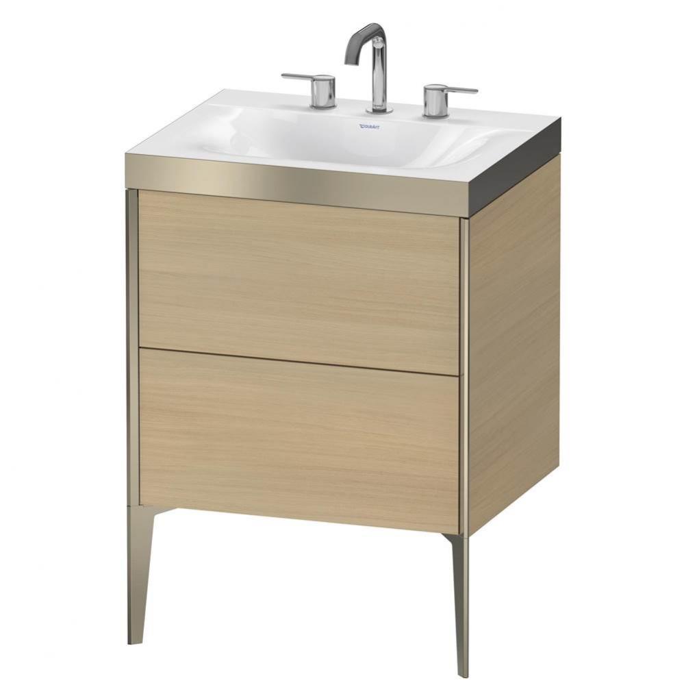 Duravit XViu C-Bonded Floorstanding Vanity  Mediterranean Oak