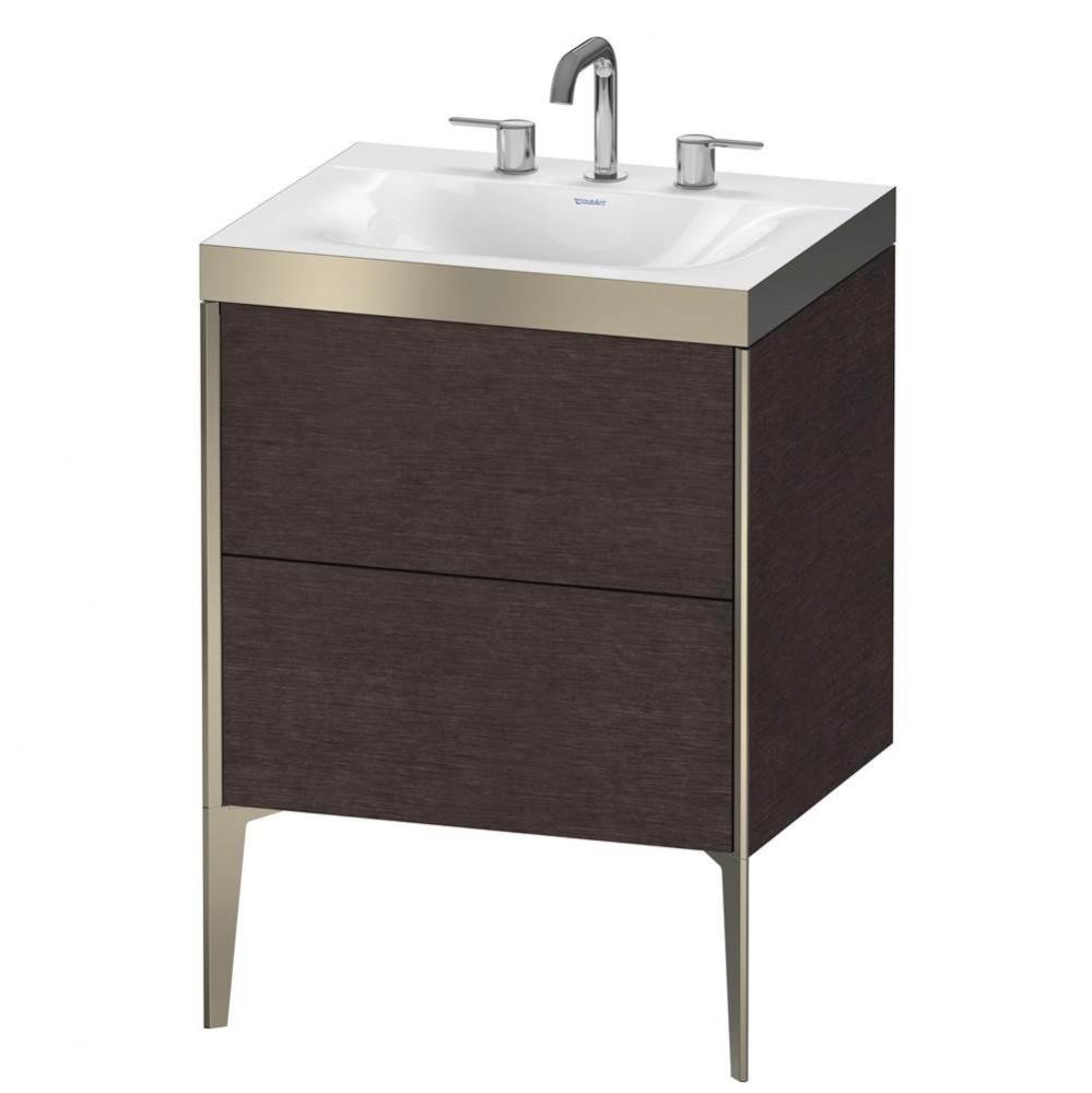 Duravit XViu C-Bonded Floorstanding Vanity  Brushed Dark Oak