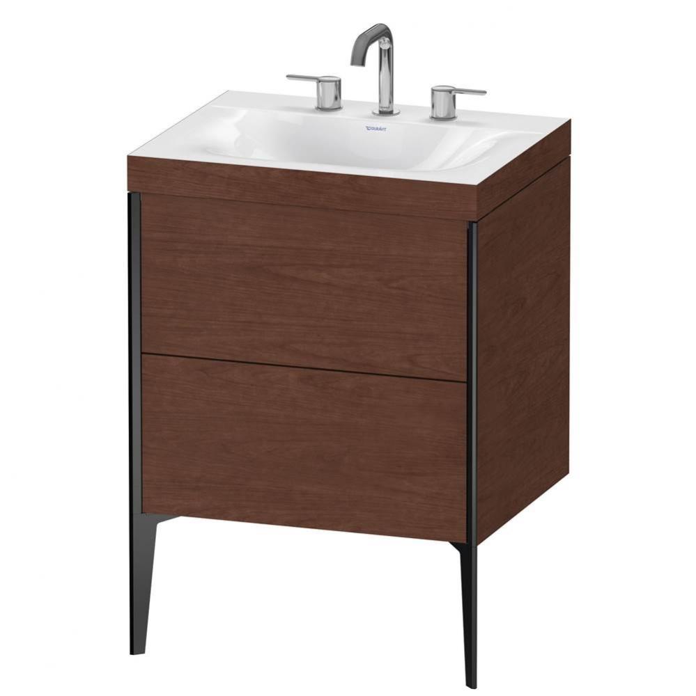 Duravit XViu C-Bonded Floorstanding Vanity  American Walnut