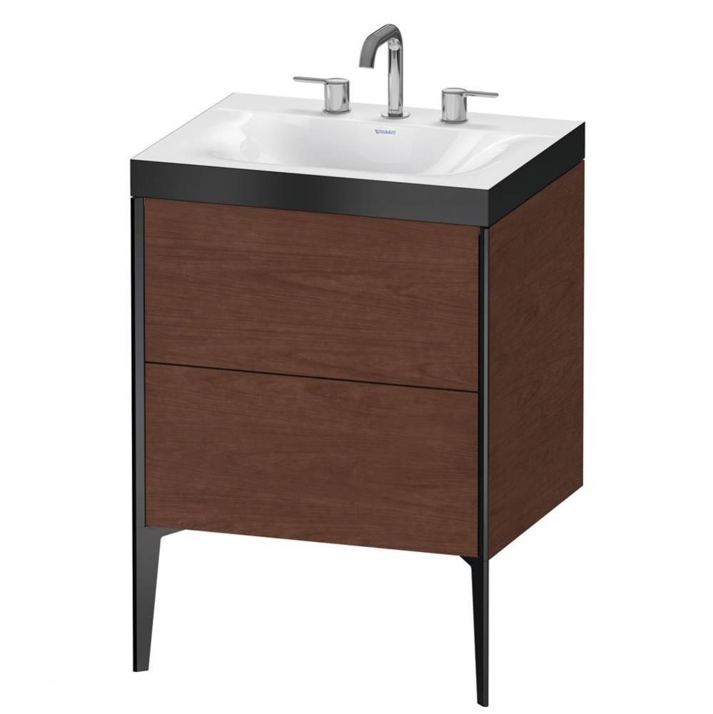 Duravit XViu C-Bonded Floorstanding Vanity  American Walnut