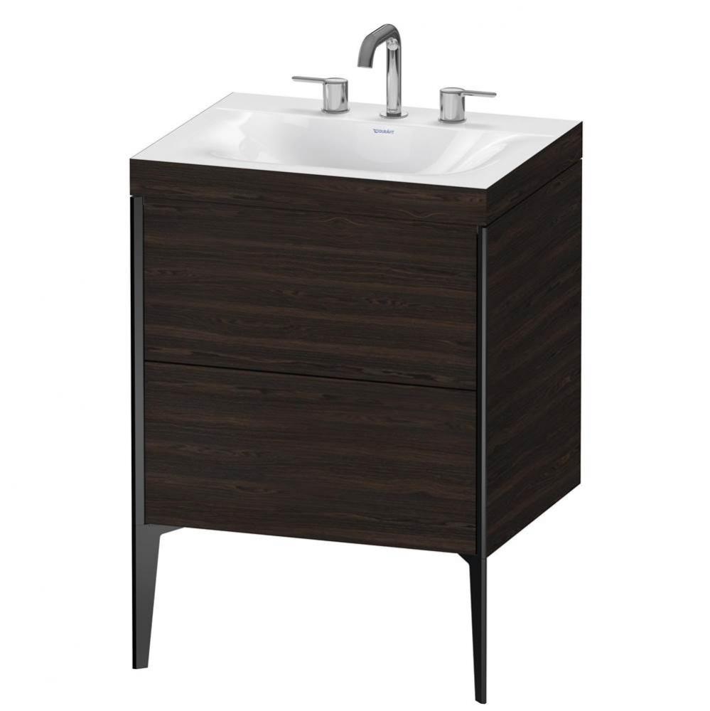 Duravit XViu C-Bonded Floorstanding Vanity  Brushed Walnut