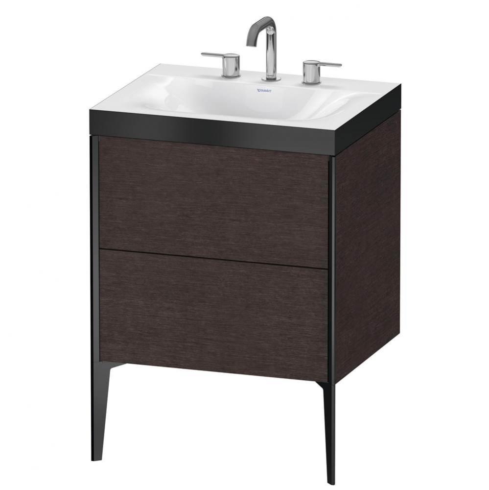 Duravit XViu C-Bonded Floorstanding Vanity  Brushed Dark Oak