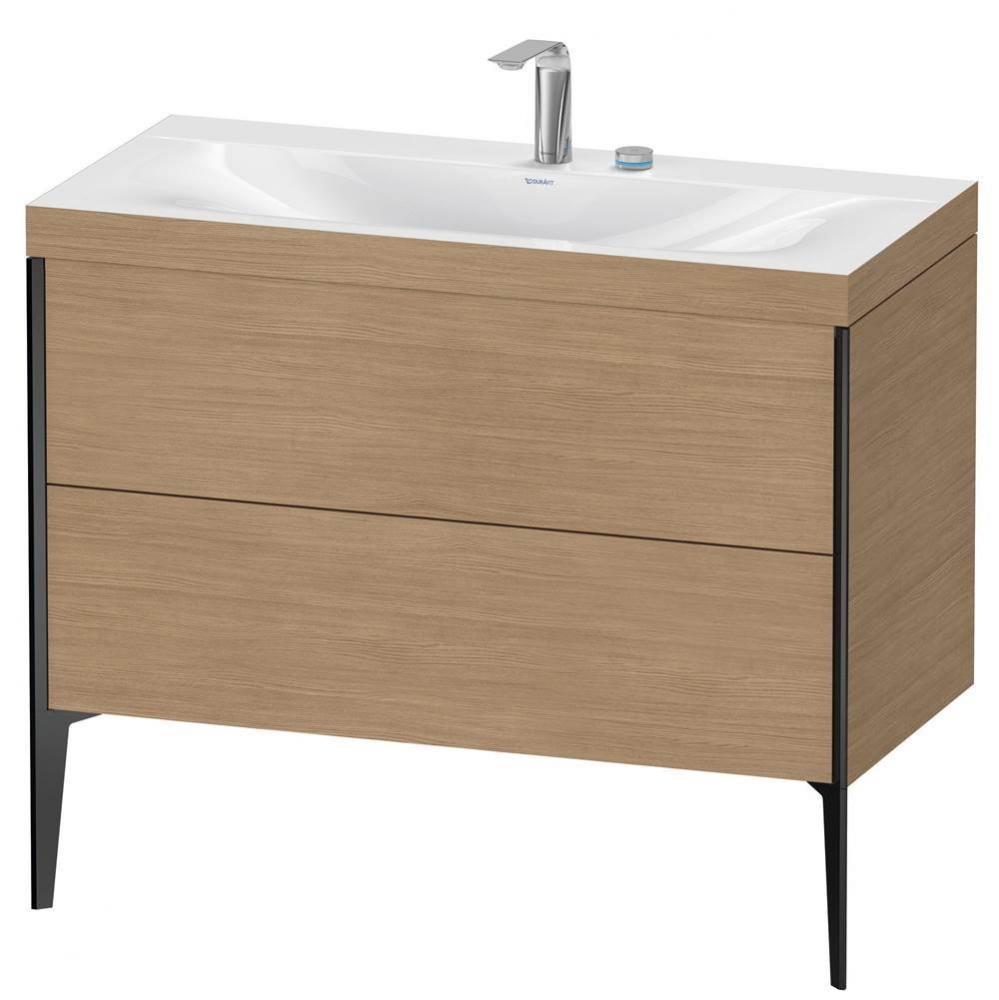 Duravit XViu Two Drawer C-Bonded Floorstanding Vanity Kit European Oak