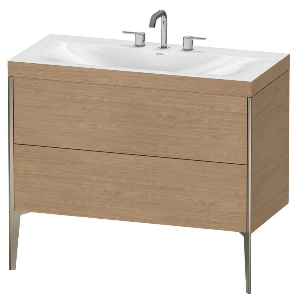 Duravit XViu C-Bonded Floorstanding Vanity  European Oak