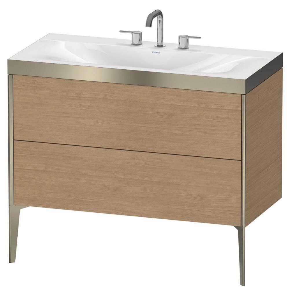 Duravit XViu C-Bonded Floorstanding Vanity  European Oak