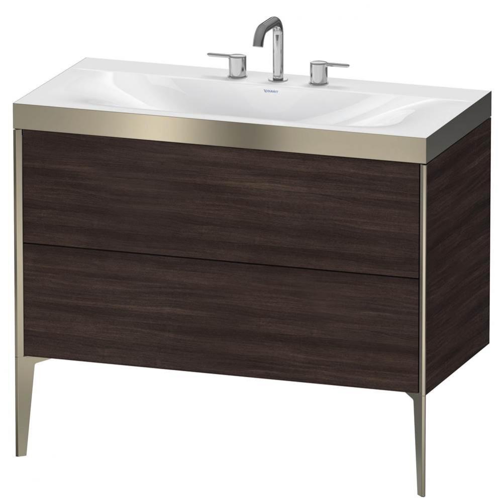 Duravit XViu C-Bonded Floorstanding Vanity  Chestnut Dark