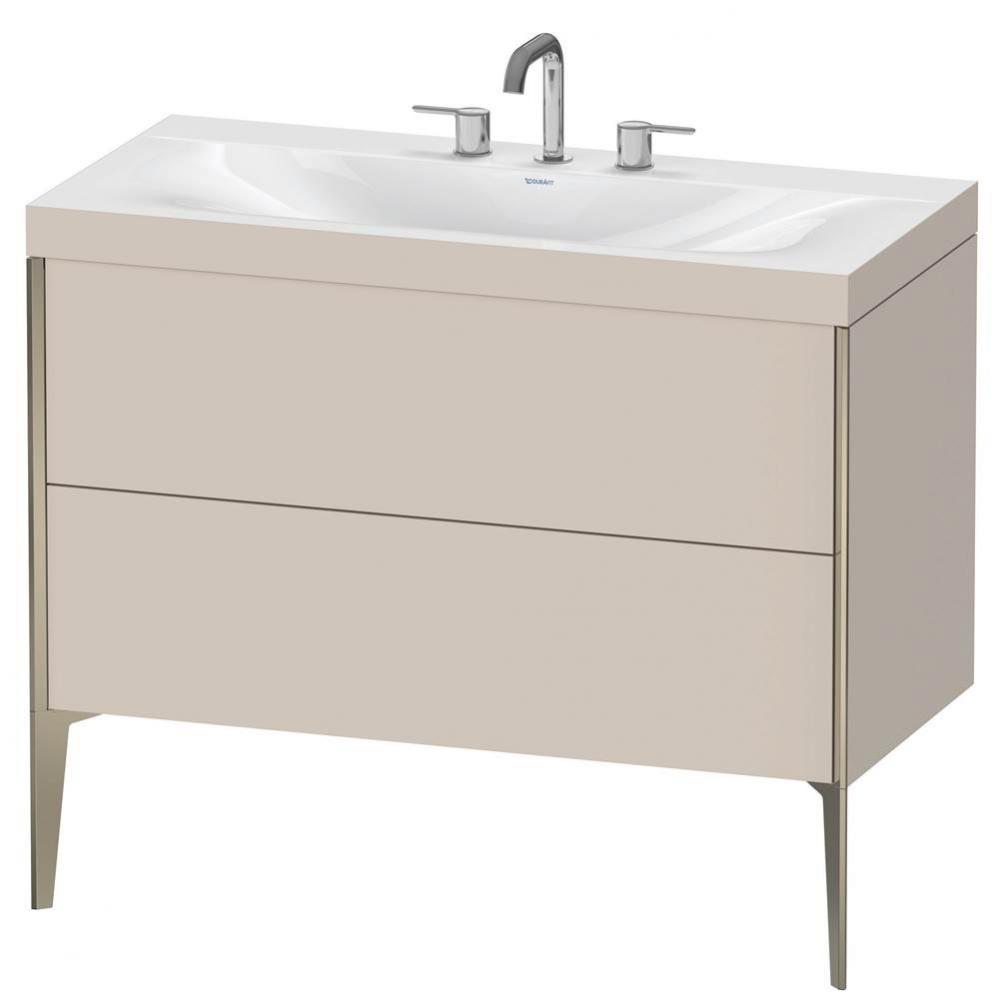 Duravit XViu C-Bonded Floorstanding Vanity  Taupe Matte