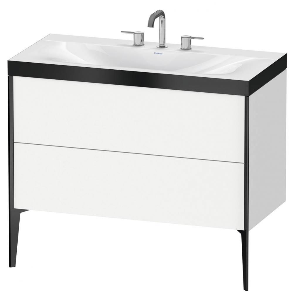 Duravit XViu C-Bonded Floorstanding Vanity  White Matte