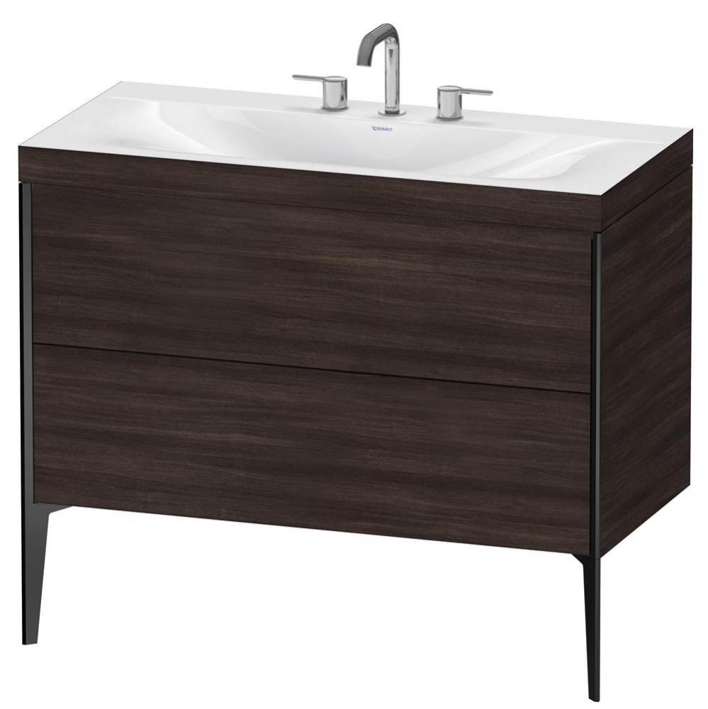 Duravit XViu C-Bonded Floorstanding Vanity  Chestnut Dark